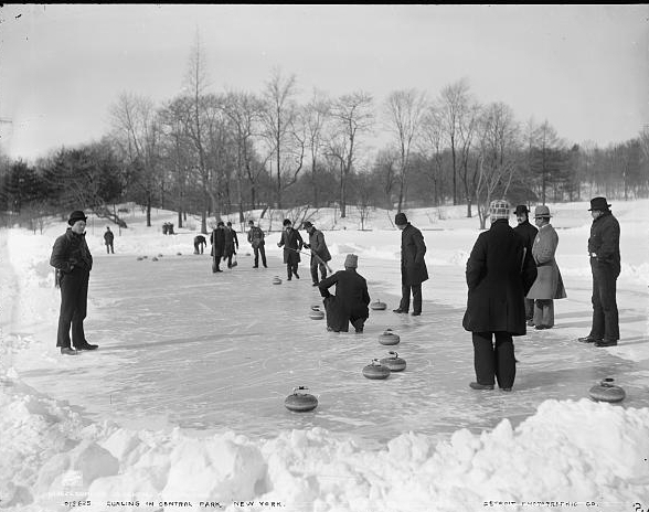 Curling in Central Park, New York