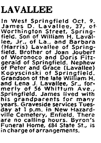 James Lavallee Obituary