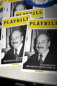 For his memorial party, Vincent Sardi got his own Playbill.
