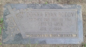 Donna J. Ryan Roddy, IL headstone