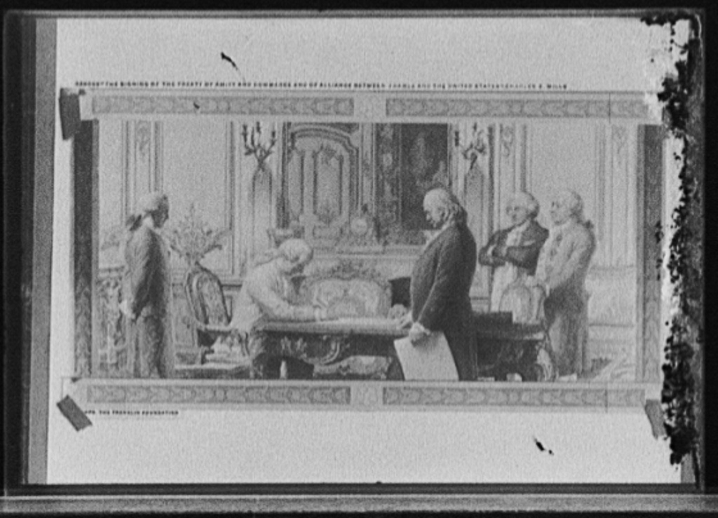 The signing of the Treaty of Amity and Commerce and of...