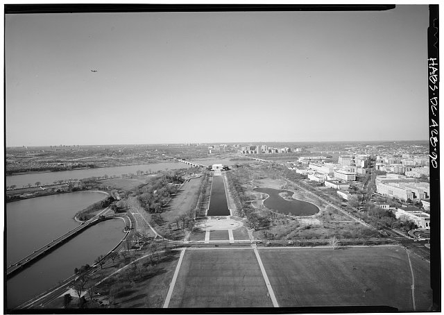 View from observation level, looking west - Washington...