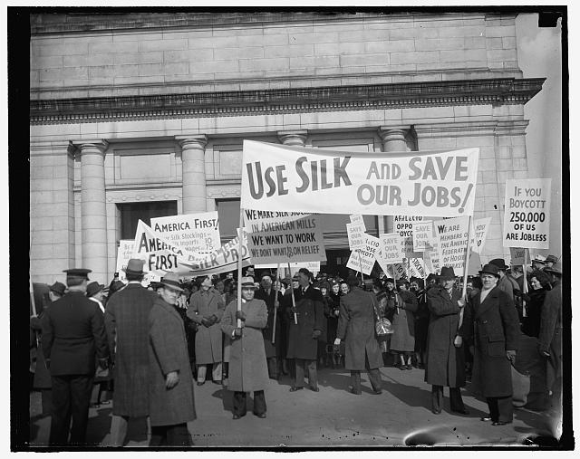 Protest silk boycott. Washington, D.C., Jan. 28. Members...