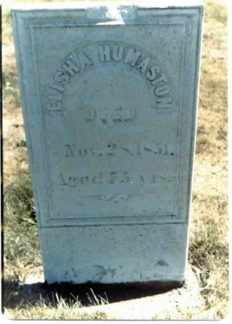 Elisha Humiston Tombstone