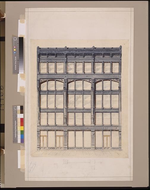 [Roosevelt building, New York City. Façade. Elevation]