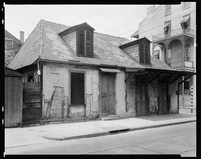 La Fitte cottage, 941 Bourbon St. at St. Philip, New...