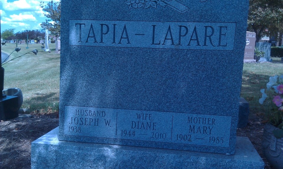 Mary Marrara Lapare gravesite