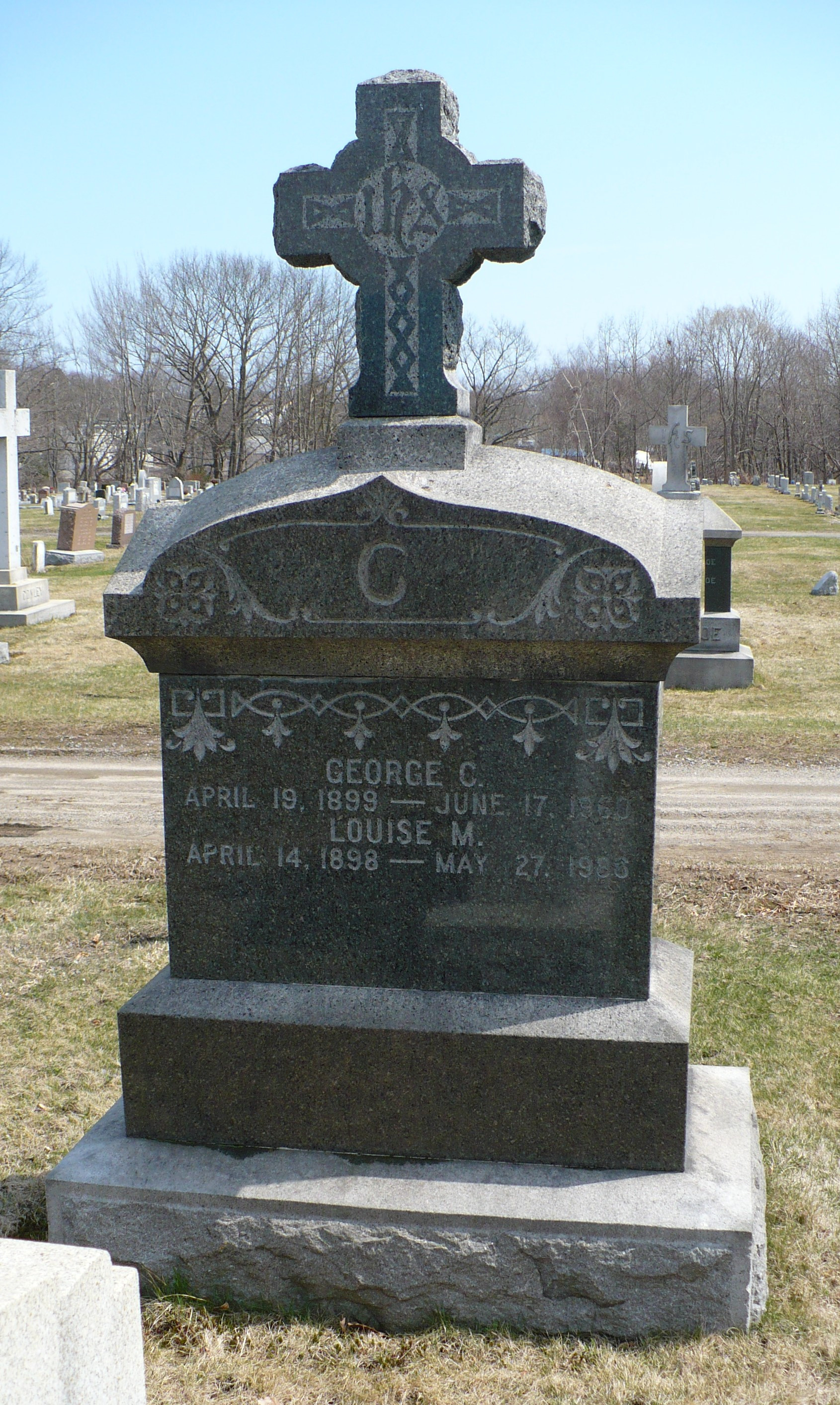 Patrick Henry Connell Gravestone back