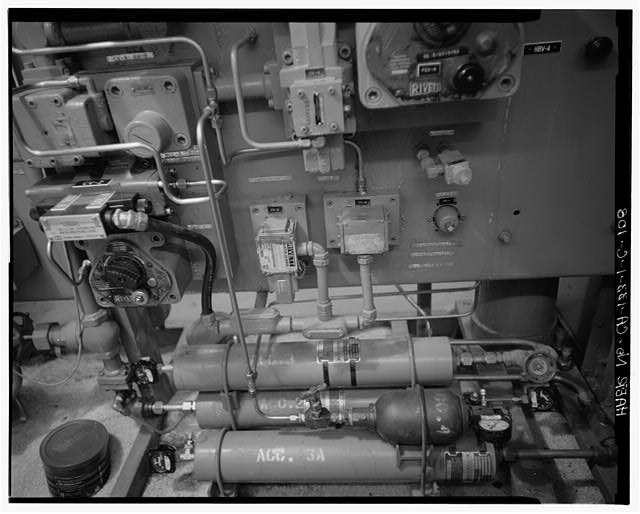 108. ACCUMULATORS AT LOWER RIGHT SIDE OF HYDRAULIC...