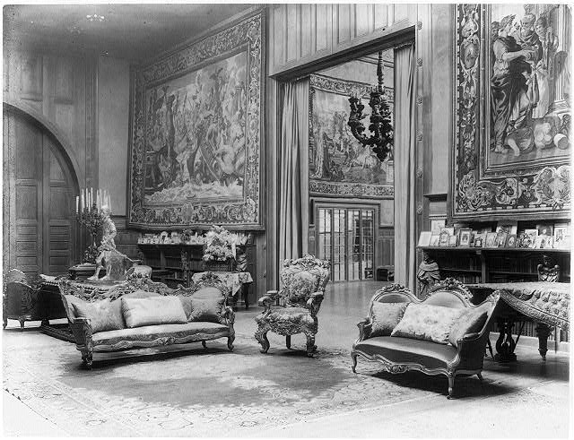 [Interior of John R. McLean House, 1500 I St., N.W.,...