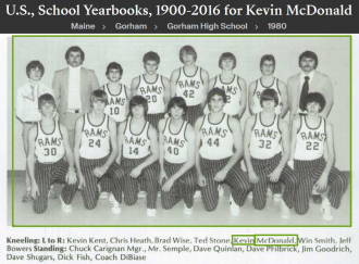 Kevin McDonald--U.S., School Yearbooks, 1900-2016 (1980)