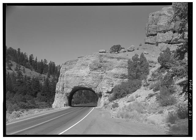 1. West portal, facing east - Red Canyon Tunnel, Through...