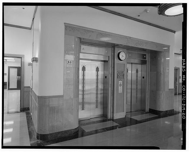 Elevators, first floor - Fitzsimons General Hospital,...