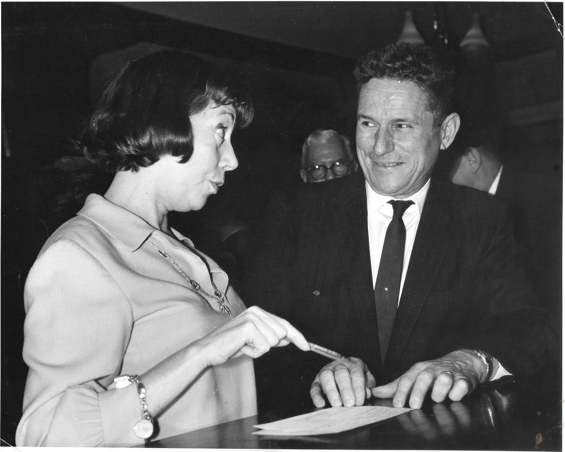 My Dad, Marc William Johnson (1912-2000) , with Imogene Coca, famous comedian/movie star of his era