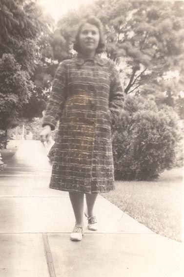 Young woman in coat