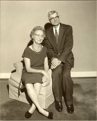 Harry Clifton & Ruth Mary (Mertens) Higgerson, abt Dec 1962 in Chesapeake, VA.