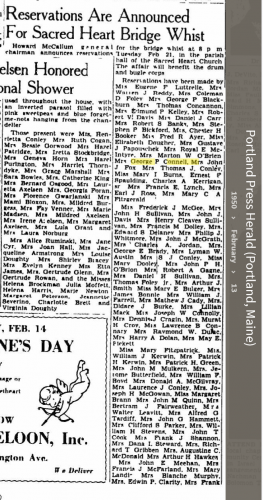 Louise Marie Hagen-Connell--Portland Press Herald (Portland, Maine) (13 feb 1950) a