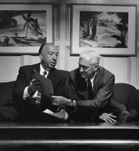 Pete Martin with Alfred Hitchcock.
