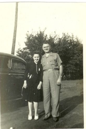 Lucille {Dyer} Wright with Unknown Man