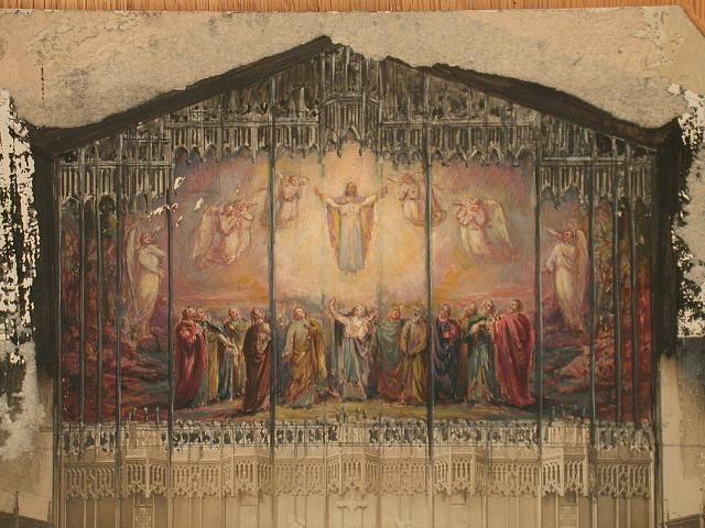 [Design drawing for mural with the Ascension]