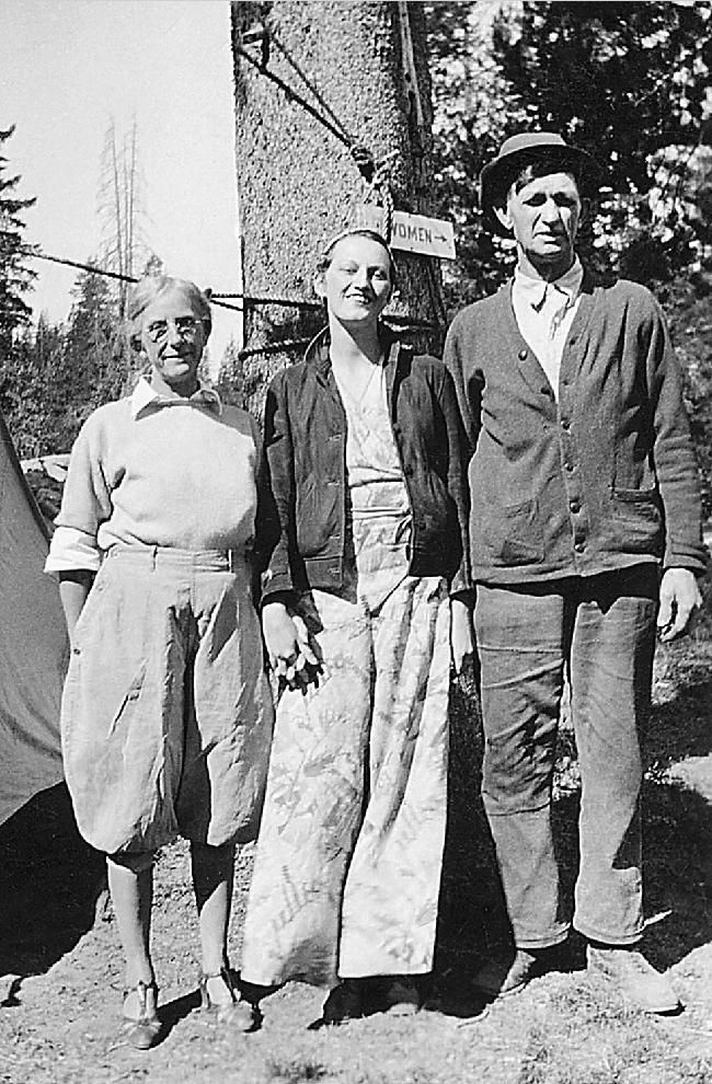Martha, Bethel, & Emery Holmes Camping