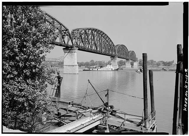 2. General view from the southeast. - Big Four Bridge,...