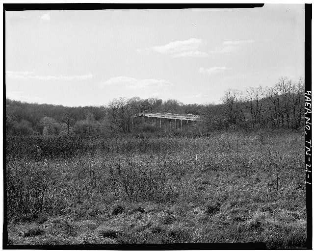 1. VIEW OF BRIDGE IN SETTING, LOOKING WEST - John T....