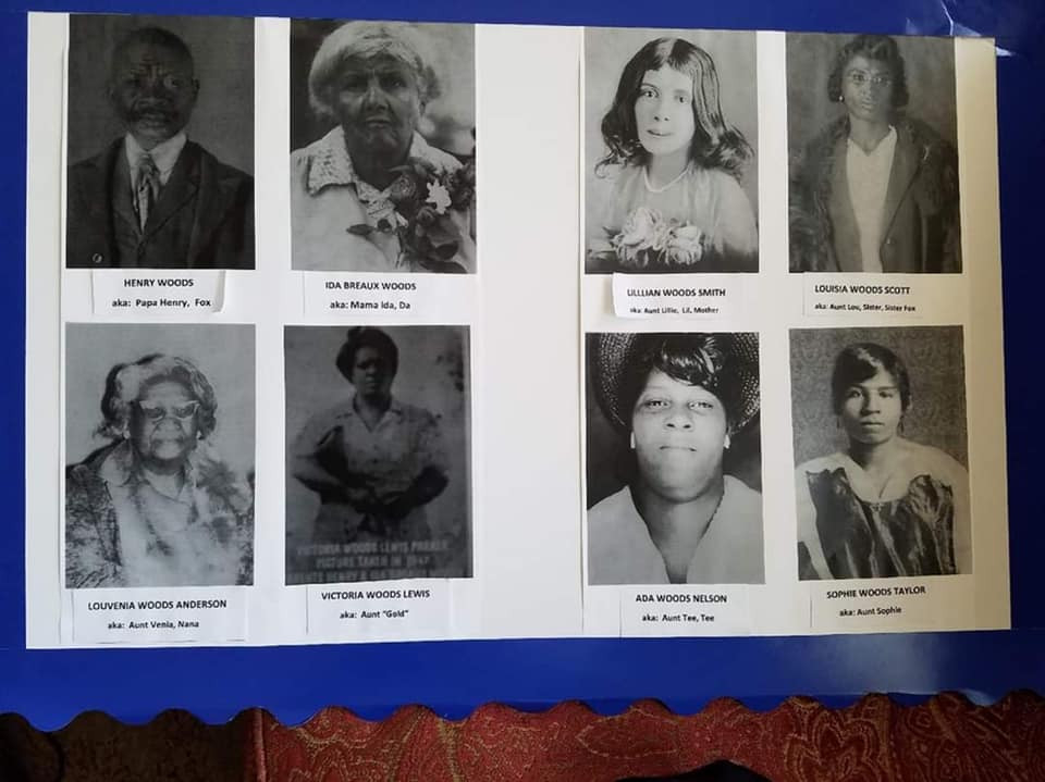 Henry and Ida (Breaux) Woods and Family 