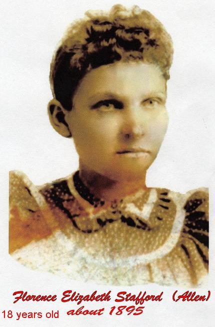 florence elizabeth (allen) stafford circa 1895
