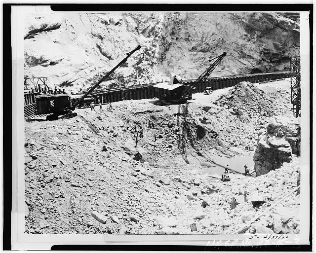 3. VIEW SHOWING STREAM BED EXCAVATION WITH RIVER...