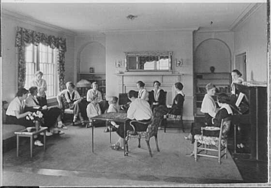 Schools. Masters School, first living room