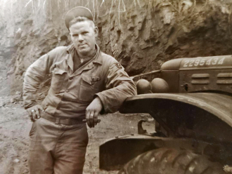 Donald Elmer DeGroff Sr in Korea in 1952