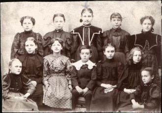 Bernice Eliza Sims with classmates