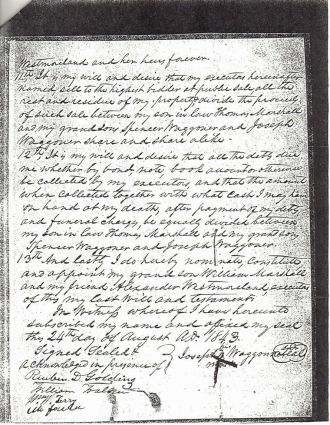 Will of Joseph Waggoner (page 3)