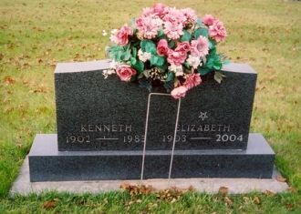 Kenneth W. Eversole & Elizabeth A. Brickley gravestone