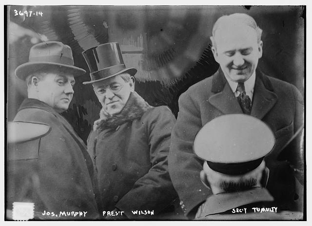 Jos. Murphy, Pres. Wilson, Secy. Tumulty