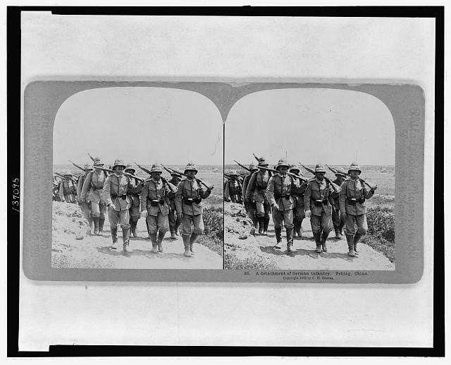 A Detachment of German infantry, Peking, China