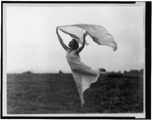 Mrs. Florence Fleming Noyes in a scarf dance