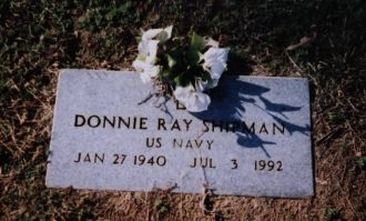 Donnie Ray Shipman Marker: Apple Hill Cemetery