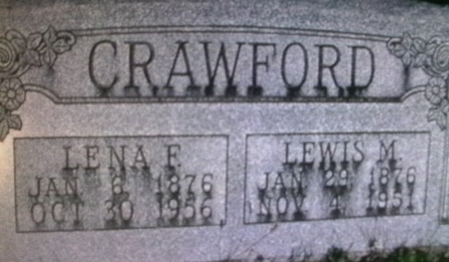 Lena & Lewis Crawford Gravesite IL