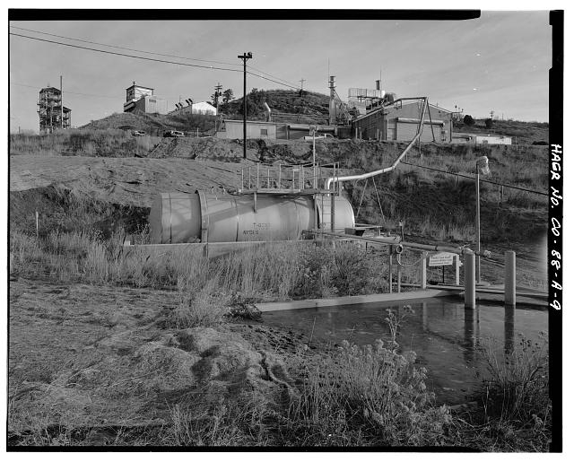 9. View, oxidizer waste tanks and containment basin...