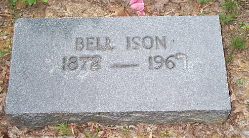 Bellw Boggs Ison headstone