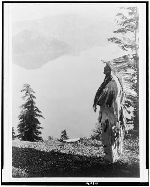 Praying to the Spirits at Crater Lake--Klamath