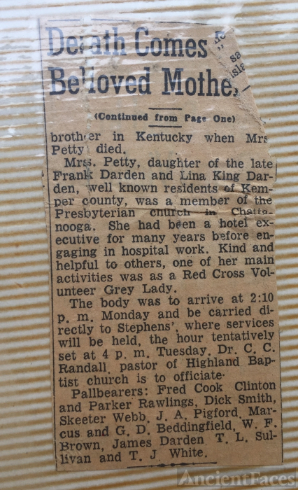 Mary Sue Darden Love Obituary pt 2