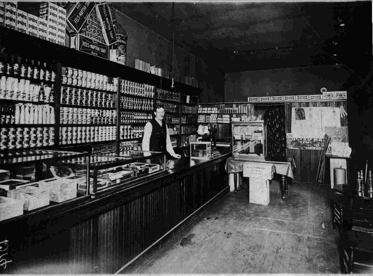 William Hamilton in his Store