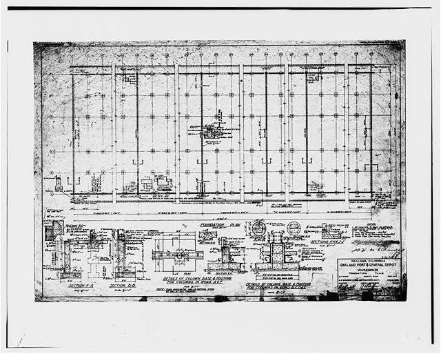 9. FOUNDATION PLAN, SHEET NO. 1-10-39/1 OF 12. (NOTE: ALL...