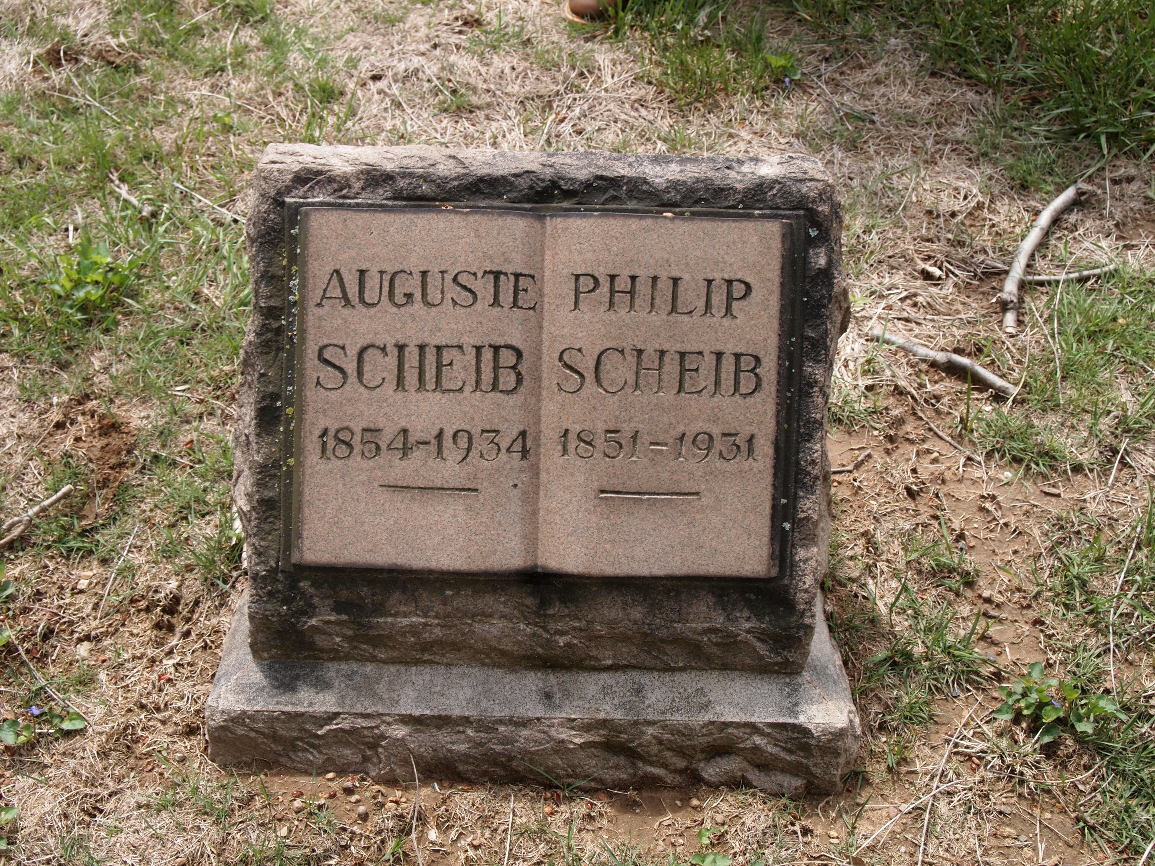 Auguste & Philip Scheib gravesite