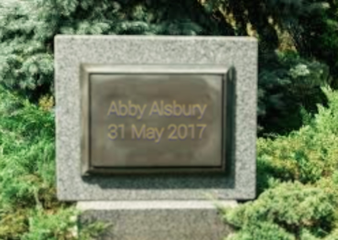 Abby Alsbury grave marker 