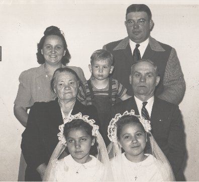Szabo Family on Communion Day 1950
