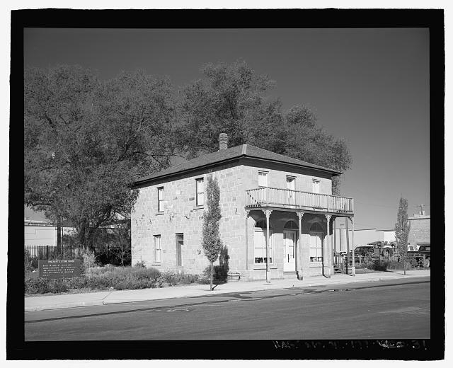 Perspective view of the Stone House, view looking...